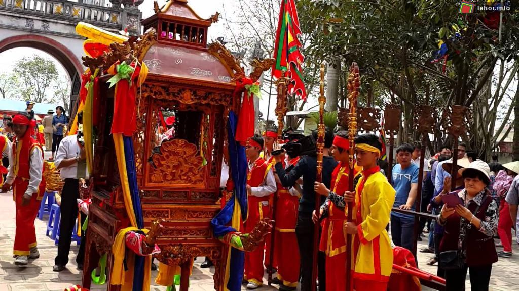 Kiệu về đến đền
