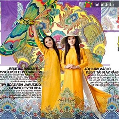 Miss áo dài Đại học Huế 2012 - Thân Thị Ái Hoa là người mẫu chính của Poster.