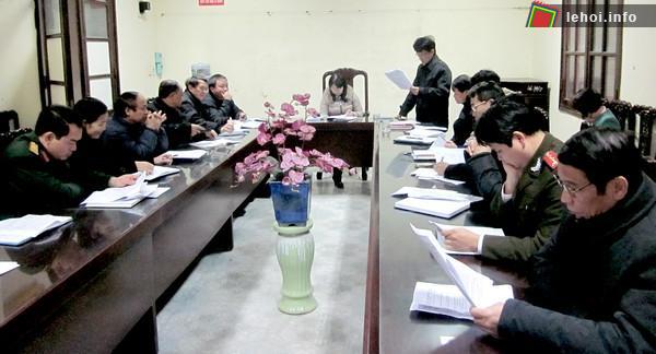 Toàn cảnh buổi họp triển khai, thực hiện Kế hoạch Lễ hội khai ấn đền Trần phường Lộc Vượng thành phố Nam Định, Xuân Quý Tỵ - 2013