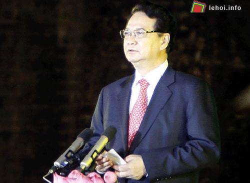 Thủ tướng Nguyễn Tấn Dũng phát biểu tại lễ khai mạc.