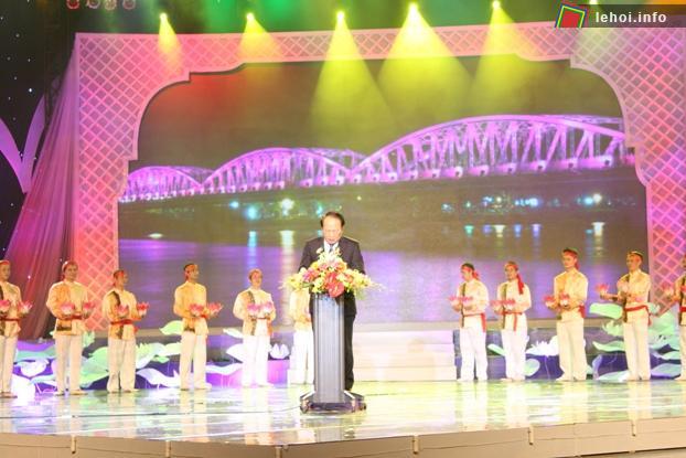 Bộ trưởng Bộ VHTTDL Hoàng Tuấn Anh phát biển tại Lễ bế mạc