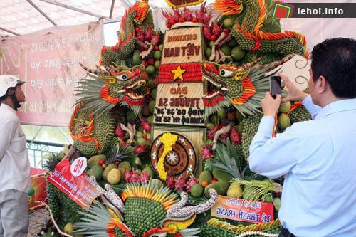 Tác phẩm tạo hình trái cây nổi bật trong lễ hội Lái Thiêu mùa trái chín 2013