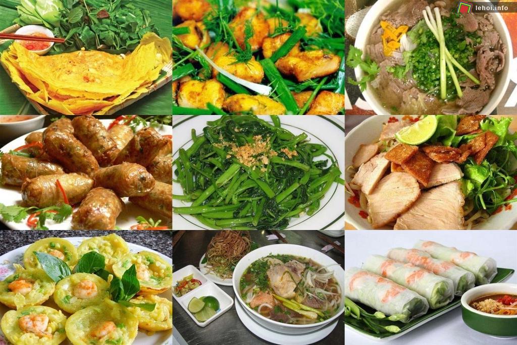 Các món ăn truyền thống xuất hiện trong liên hoan.