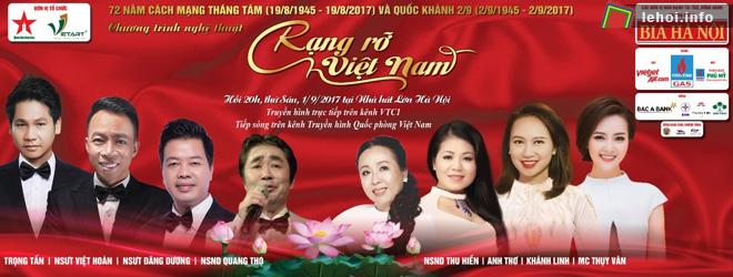 Rạng rỡ Việt Nam quy tụ nhiều nghệ sĩ nổi tiếng