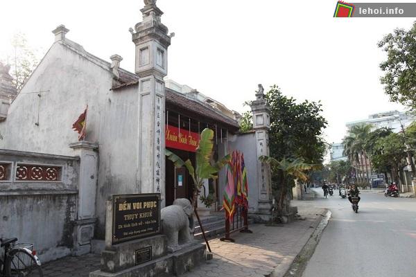 Đền Thụy Khuê nơi diễn ra lễ hội