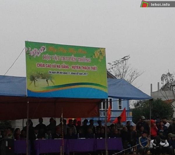 Hội vật truyền thống chùa Cao là nét văn hóa lâu đời của người dân Hạ Bằng