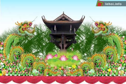 Mâm trái cây khổng lồ điểm nhấn tại lễ hội được đăng ký vào sách kỷ lục Việt Nam.