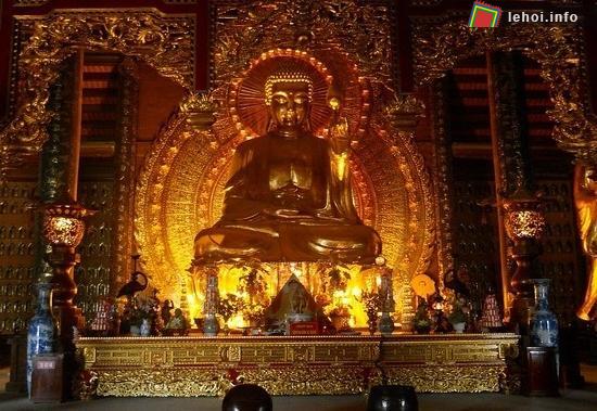 Tượng Phật bằng đồng dát vàng lớn nhất Châu Á