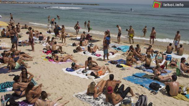 Một bãi biển ở Israel