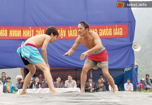 Thi đấu vật tại lễ hội Cố đô Hoa Lư