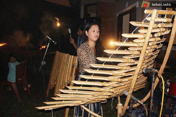 Nghệ sĩ biểu diễn nhạc cụ dân tộc Tây Nguyên