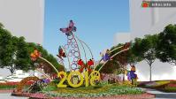 Ảnh Những nét mới lạ Đường hoa Nguyễn Huệ Tết Mậu Tuất 2018